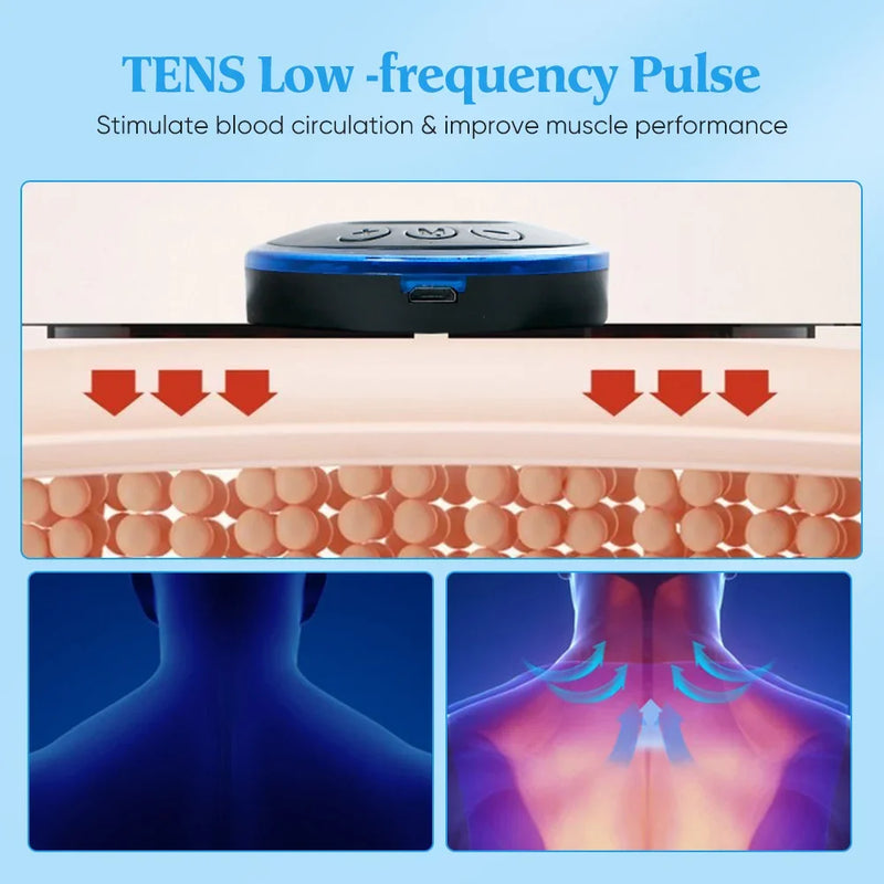 Masseur Cou EMS — Stimulateur Cervical Basse Fréquence