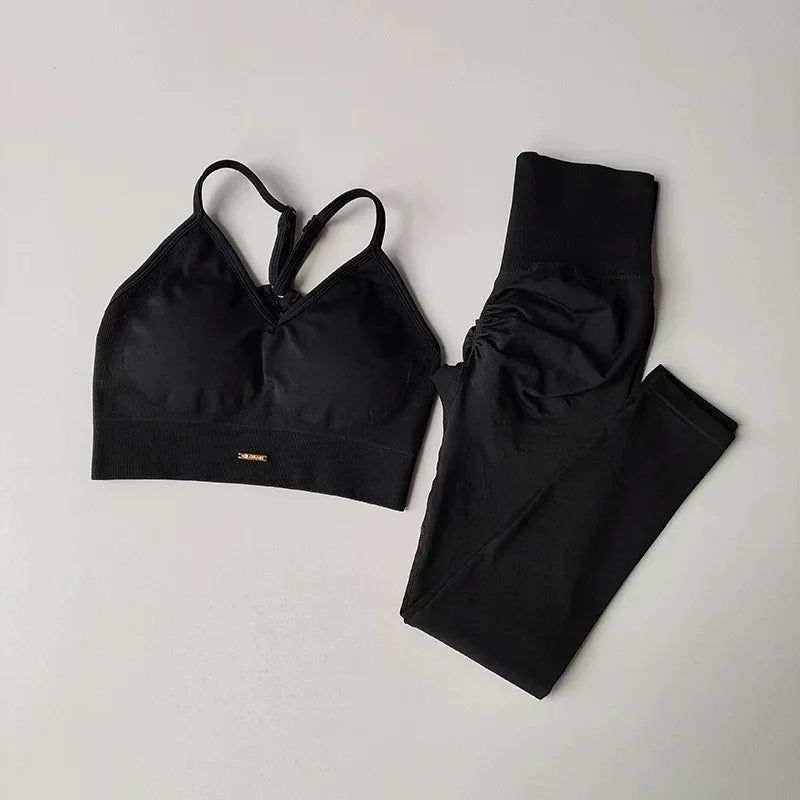 Combinaison Fitness Taille Haute — Yoga & Running Signature