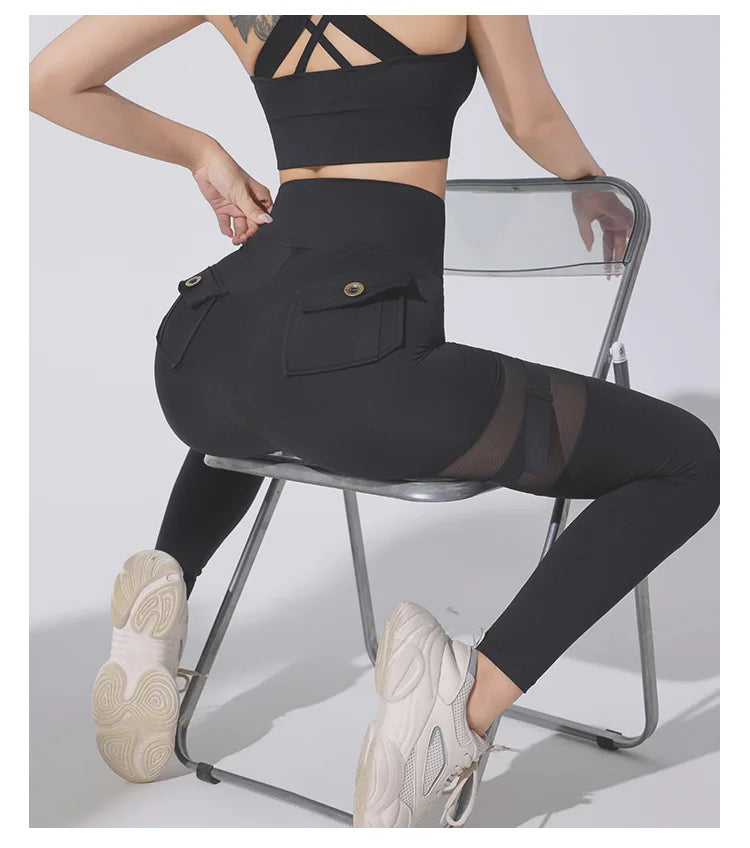 Legging Entraînement Couture — Yoga Tights Femme