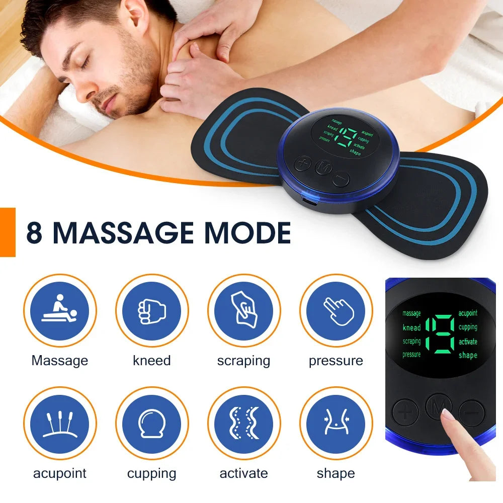 Masseur Cou EMS — Stimulateur Cervical Basse Fréquence