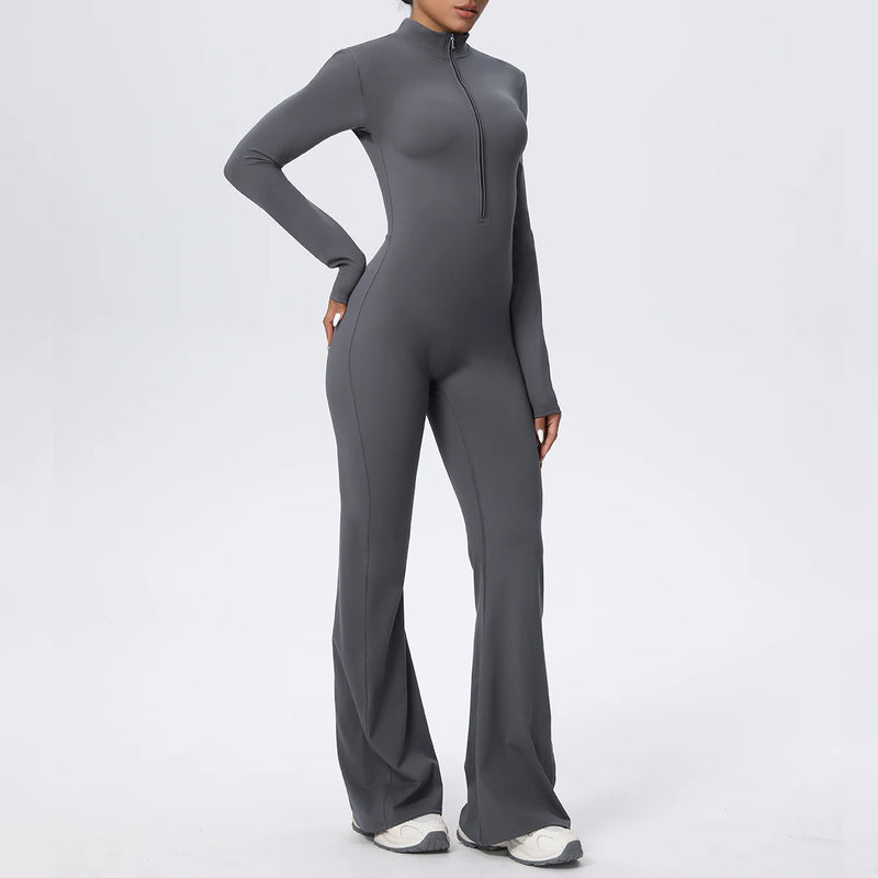 Body Yoga Zippé — Legging Longue Durée Haute Performance