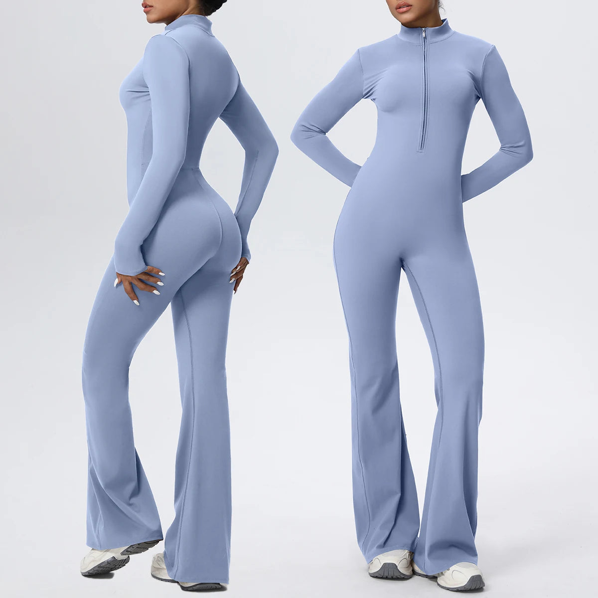 Body Yoga Zippé — Legging Longue Durée Haute Performance