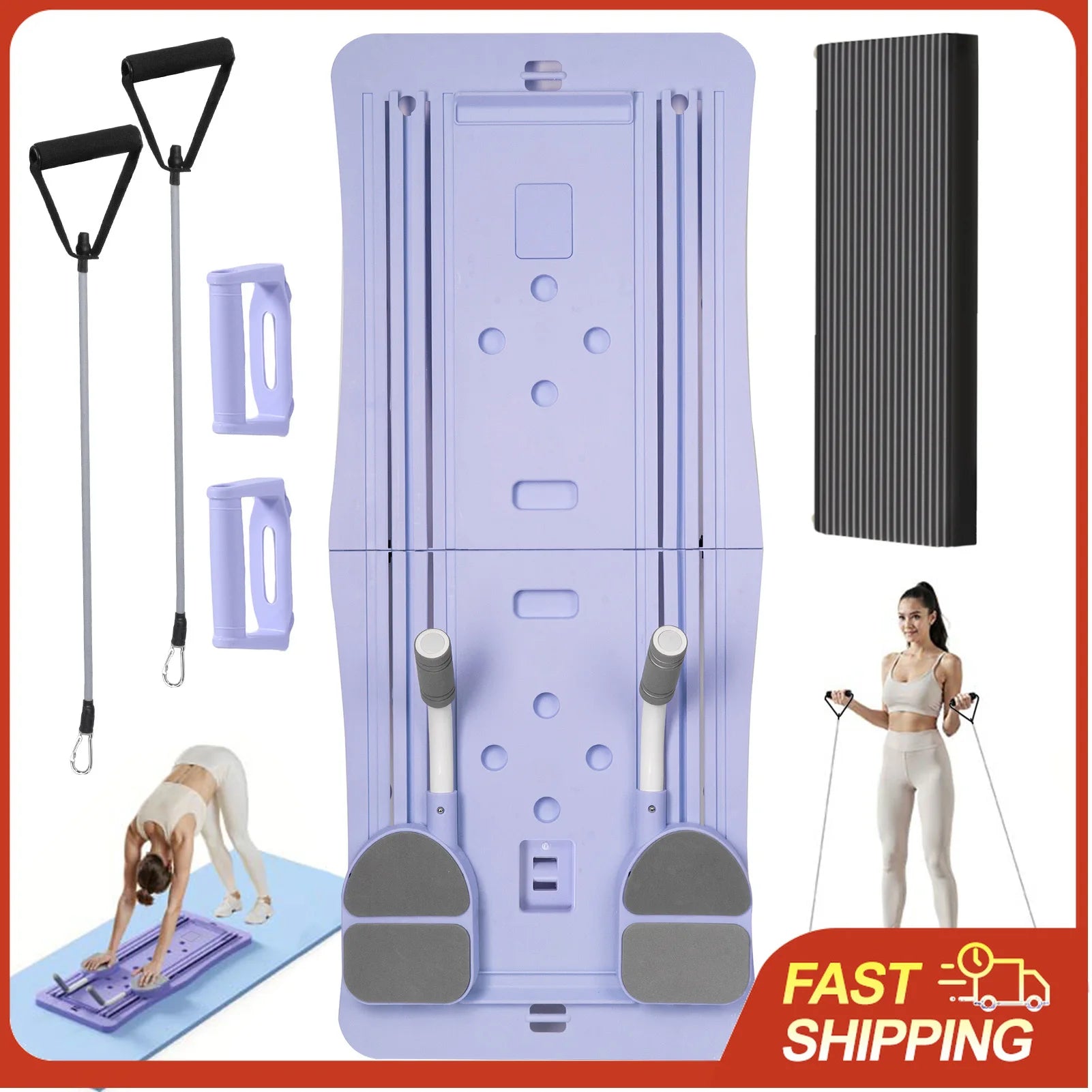 Board Pilates 4-en-1 — Station Pliable Home Gym