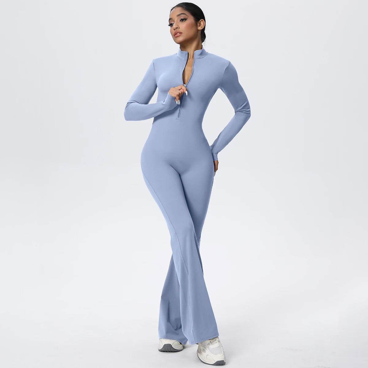 Body Yoga Zippé — Legging Longue Durée Haute Performance