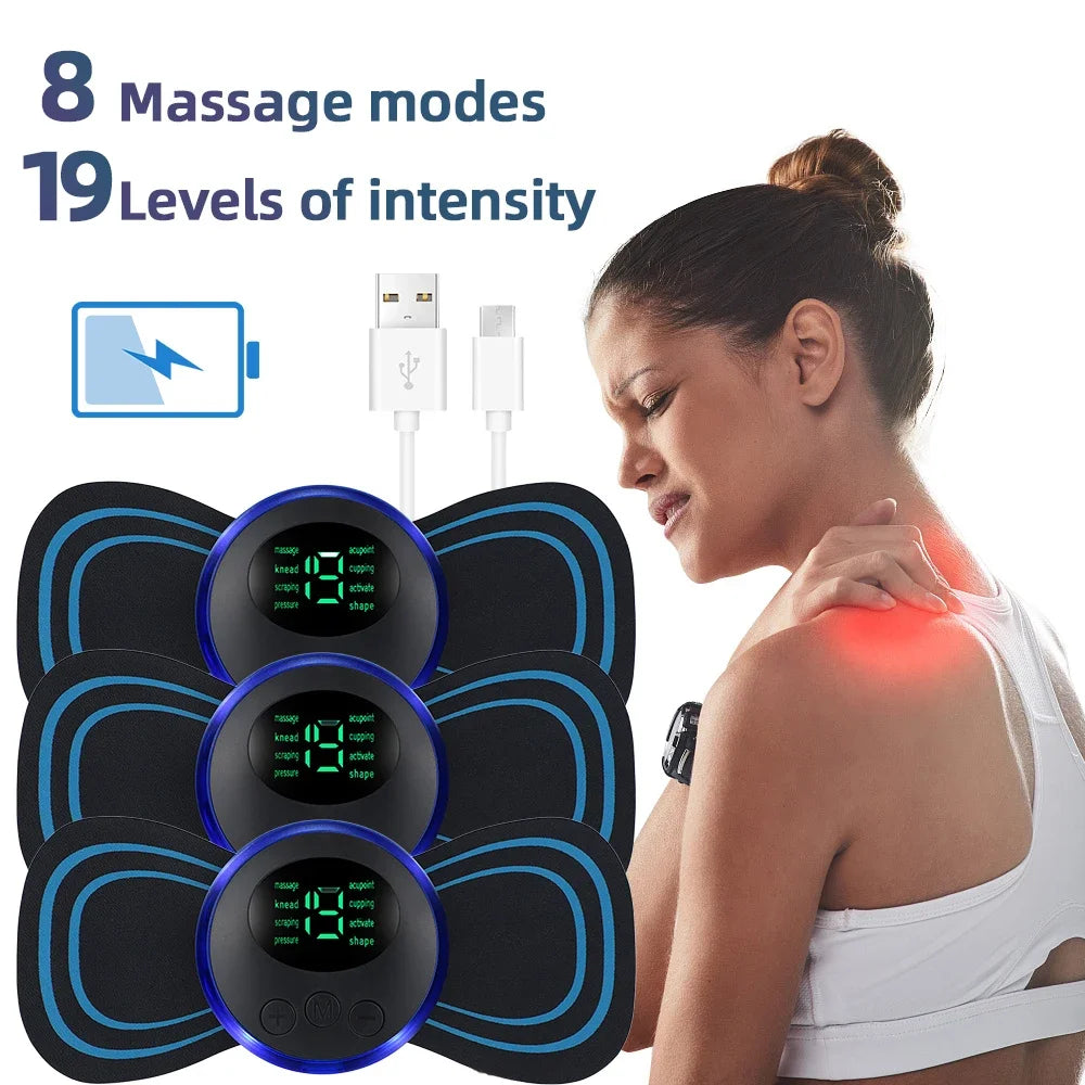 Masseur Cou EMS — Stimulateur Cervical Basse Fréquence