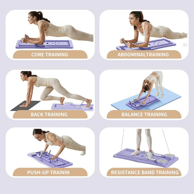 Board Pilates 4-en-1 — Station Pliable Home Gym