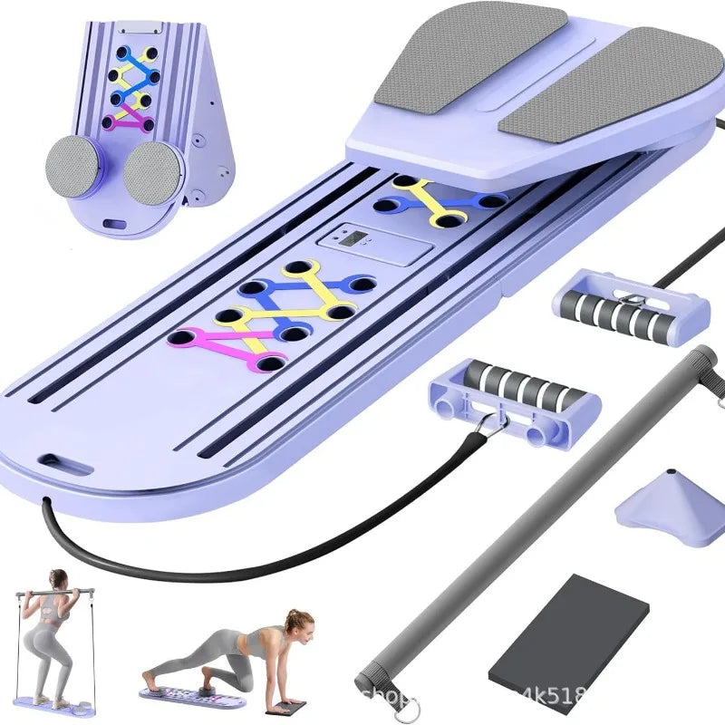 Planche de Pilates, entraînement de barre de résistance, entraînement de tronc abdominal, équipement de fitness à domicile