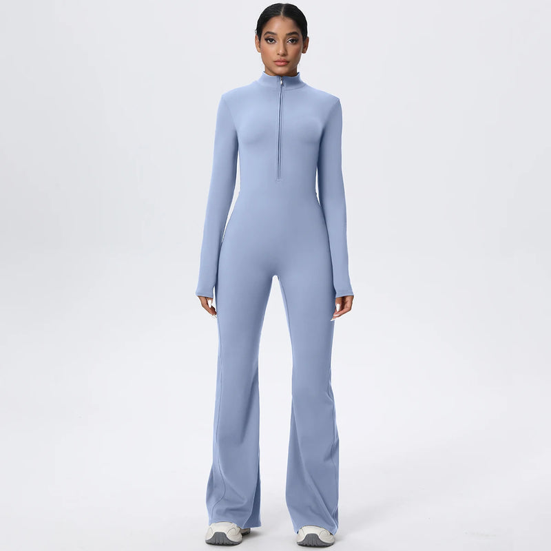 Body Yoga Zippé — Legging Longue Durée Haute Performance