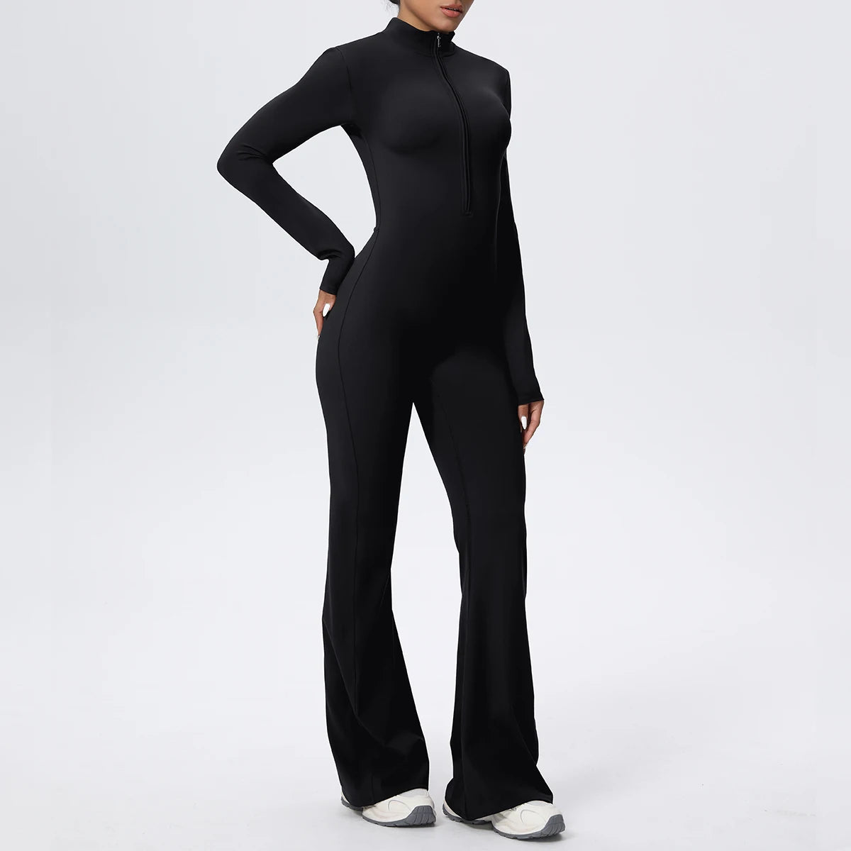 Body Yoga Zippé — Legging Longue Durée Haute Performance