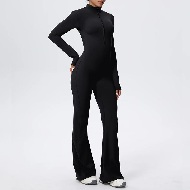 Body Yoga Zippé — Legging Longue Durée Haute Performance