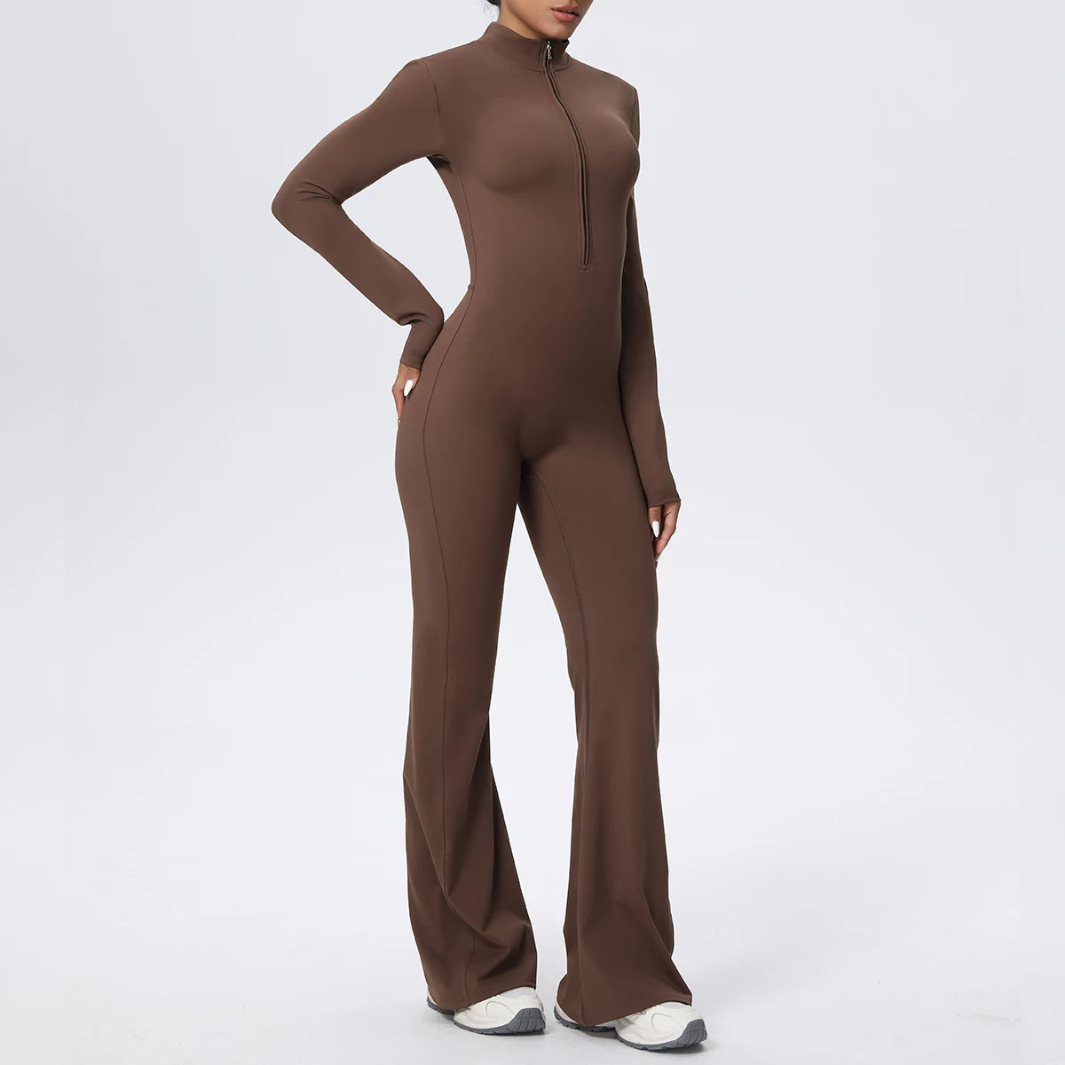 Body Yoga Zippé — Legging Longue Durée Haute Performance