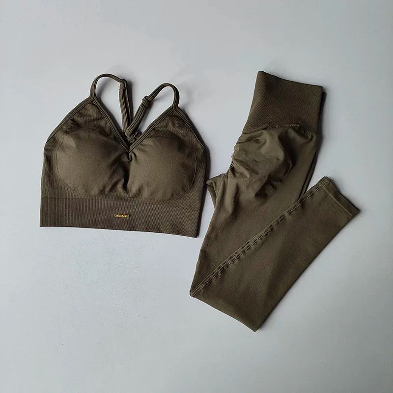 Combinaison Fitness Taille Haute — Yoga & Running Signature
