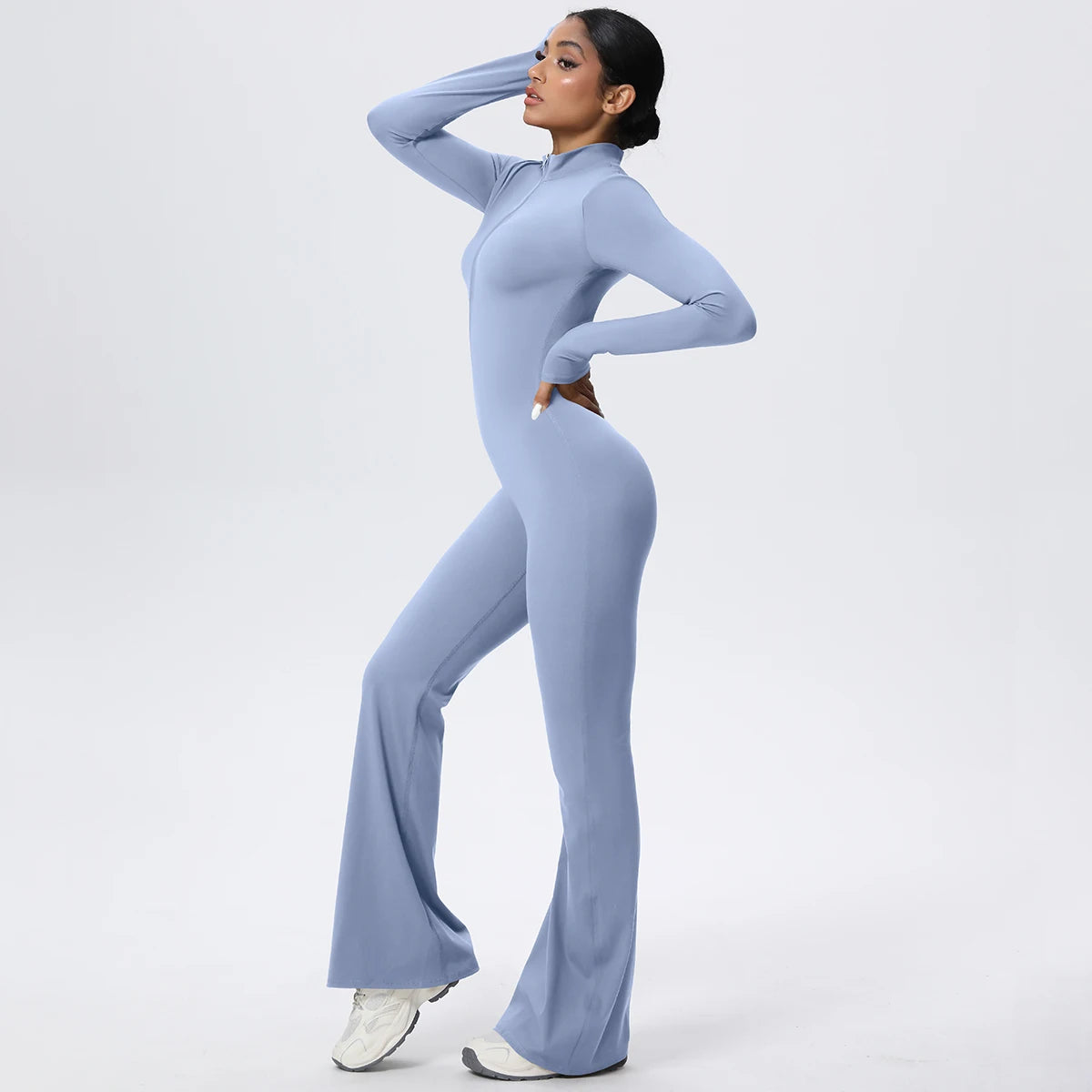 Body Yoga Zippé — Legging Longue Durée Haute Performance